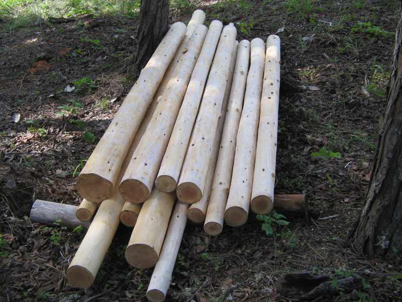 things to make from 8 foot peeler logs